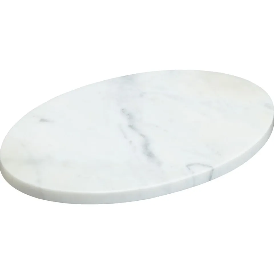 Decoratieplateau Organisch Marmer - Ø30 cm^ Decoratie Schalen|Kaarsenplateaus