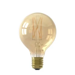 Calex LED lamp 80 mm E27 4W Goud Dimbaar^ Lichtbronnen