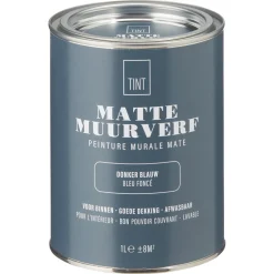 Muurverf Mat Donker 1 l^ Muurverf