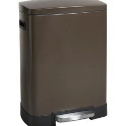Pedaalemmer Duo 40 Liter Donker^ Afvalbakken