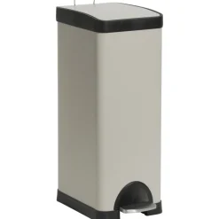 Pedaalemmer Rechthoek 30 Liter Taupe^ Afvalbakken