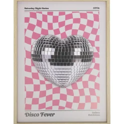 Poster Disco Fever^ Wanddecoratie