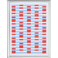 Poster Grafisch Stripes Zilver 35x60 cm^ Wanddecoratie
