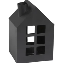 Waxinelichthouder Huis Metaal 13 cm^ Waxinelichthouders